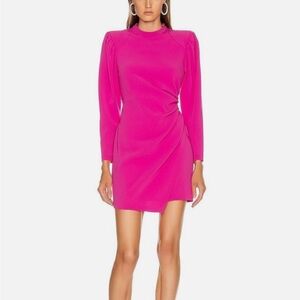 ALC Pink Long-Sleeve Mini Dress